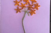 DIY Quilled oranje bloem