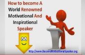 Word een wereld beroemde motiverende spreker - Word een zeer betaalde spreker in het openbaar