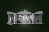 Witte huis Ornament (met verlicht Obama familie portret & interactieve elementen)
