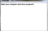 Maak uw Computer Shut Down programma