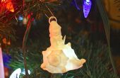 Sneeuwpop op Seashell Ornament