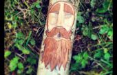 Bos van geest houtsnijwerk