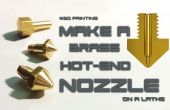 Maken van een messing Hot-End mondstuk voor afdrukken in 3D