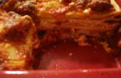 Verse snel fantastische vlees lasagne