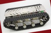 RVS Tank Track met shock absorber demping slimme robot Chassis