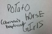 Aardappel paard meisjes de vriend
