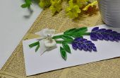 Hoe maak je Valentijnsdag lavendel kaarten filigraan