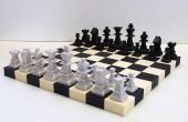 Piepschuim chess game CNC hete draad gesneden