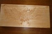 Houten Eagle Relief Carving