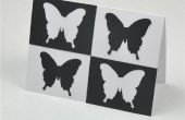 Andy Warhol stijl vlinder kaart