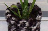 Easy Crochet Cover voor een Indoor/Outdoor potplant, vaas of pot! 