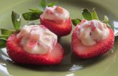 Banaan Cream gevulde aardbeien