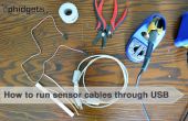 How to Run Sensor kabels via USB-kabels