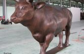 Hoe te werpen een leven grootte bronzen stier van digitale Model