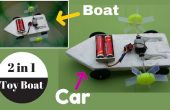 Hoe maak je een 2 in 1 speeltje boot (boot + auto) - zelfgemaakte speelgoed