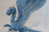 Maken van papier Dragon - Safira