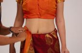Hoe te dragen een Saree In 2 minuten-Indiase stijl zijde Saree voor bruiloft