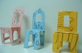 Papier Dollhouse stoelen