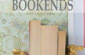 DIY gouden Bunny boekensteunen