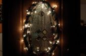 Verlicht ovale deur decoratie