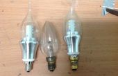 DIY E14 naar E12 licht lamp adapter van een gloeilamp E14