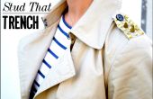 DIY Studded Trench Coat