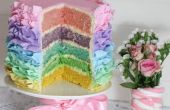 Pastel Ruffle regenboogcake