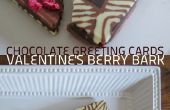 Chocolade wenskaarten: Valentijnsdag Berry schors