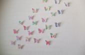 DIY 3D Butterfly Wall Art