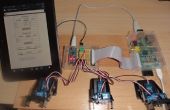 Raspberry webserver verzenden gegevens ophalen met Arduino Nano rijden 6 servo's