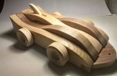 Mechanische hout speelgoedauto