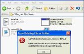 Hoe te verwijderen een "undeletable" bestand in MS windows