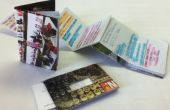 Pocket formaat accordeon Notebook met Business Card Holder