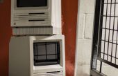 IPad mini binnenkant van een retro klassieker van Macintosh SE