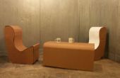 Hoe maak je een koffietafel met stoelen van karton