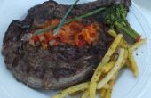 Hoe BBQ Steak: Prime Rib Steak met Peperonata of champignonsaus