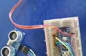 Arduino en ultrasone sensor control servo en afstand meter