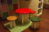 DIY Kids Mushroom tabel en Toad krukken bijgewerkt