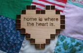 'home is where the heart is' hart container plaque