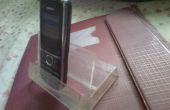 Mobiele telefoon staan met behulp van Cassette geval