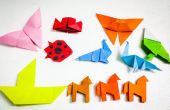 Origami gemakkelijk garnalen