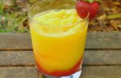 Bevroren Mango aardbei Cocktail