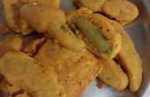 Hoe maak je Mirchi Pakoda (gevulde groene Chili beignets)