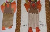 Gratis Thanksgiving naaien Project: How to turn een kind papier kunstproject in een kunstwerk van stof