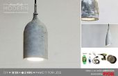 Zelfgemaakte moderne DIY Concrete Pendant Lamp