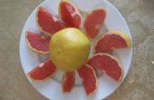 Schoon en eenvoudig grapefruit voorbereiding