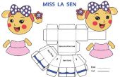 Hoe maak je een Miss La Sen papercraft. 