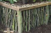 Natuurlijke hout Raised tuin