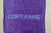 Raak niet in paniek: Het borduren van een handdoek met een standaard naaimachine, net als een Hoopy Frood