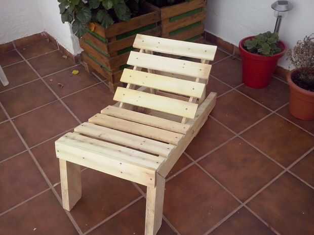 Pallet houten Lounge stoel